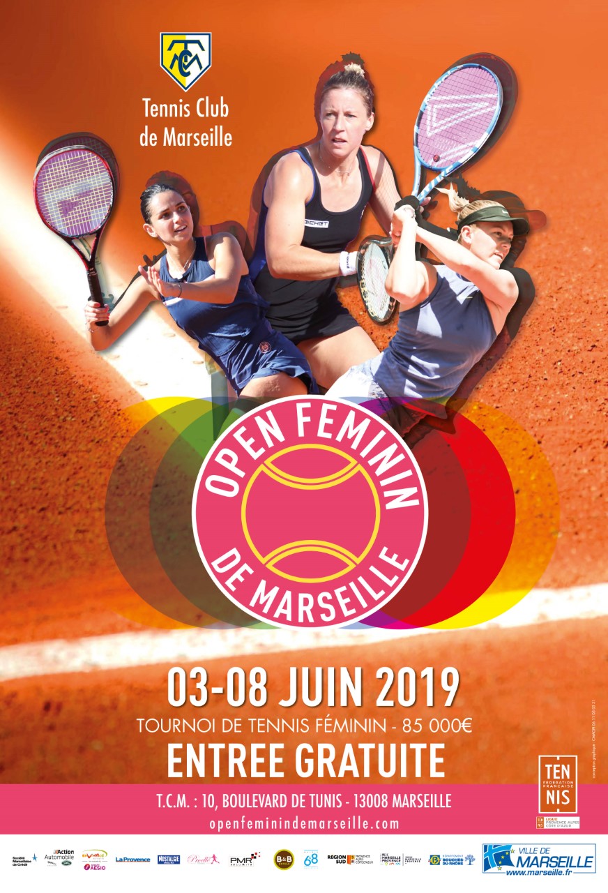 Affiche officielle de l'édition 2019 de l'Open de Marseille. ©DR