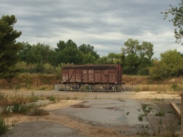Le wagon du Souvenir au Camp des Milles d'Aix-en-Provence. ©MD